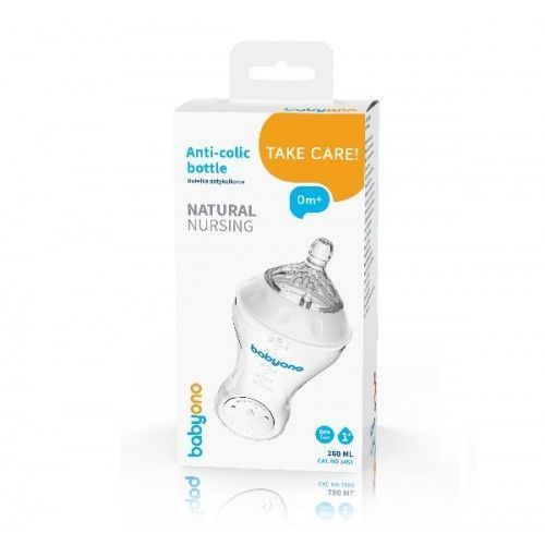 Антиколиковая бутылка с широким горлышком BabyOno 260 ml ID999MARKET_5944723 фото