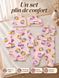 Set pentru externare din Velur Roz Pudra+Cats Keks 56-62 cm (1-3 luni) 40196993 foto 7