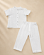 Set din muselină Pampy &mdash; bluziță cu m&acirc;necă scurtă + pantalonași Set din muselină Pampy &mdash; bluziță cu m&acirc;necă scurtă + pantalonași foto 2