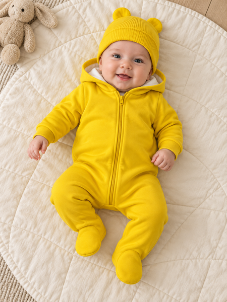 Set (Combinezon + body+ pantolanasi+caiulita) Pampy (0-1 luni) Yellow ID999MARKET_6330205 foto