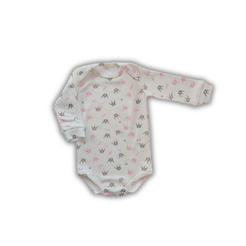 Боди с длинным рукавом (горловина конверт) Pampy Crown (1-3 месяцев) ID999MARKET_7953795 фото