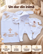 Trusou personalizat Pampy pentru botez &ndash; 6 piese 50-56 cm (0-1 luni) 40522861 foto 7