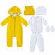 Комплект (Комбинезон+ боди+ шапочка+ ползунки) Pampy (0-1 мес.) Yellow ID999MARKET_6330205 фото
