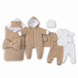 Set pentru externare Pampy din Velur Bej 56-62 cm (1-3 luni) 12813258 foto 1