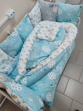 Set lingerie pentru patuc pentru patuc Pampy Mint Clouds+Babynest ID999MARKET_6837756 foto