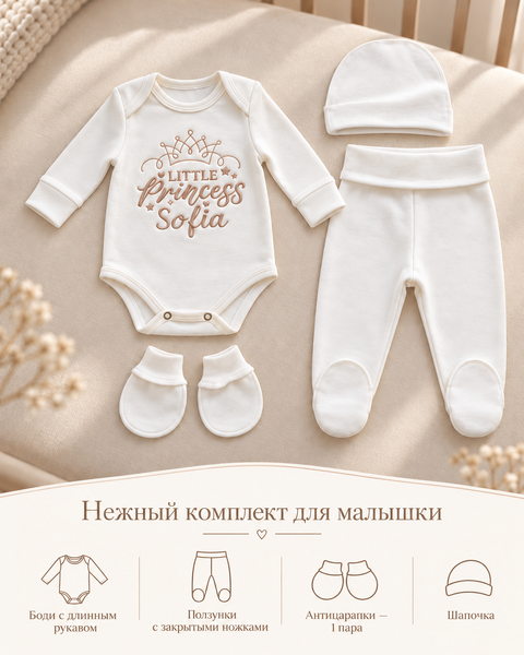 Set personalizat Pampy pentru externarea nou-născutului &ndash; 7 piese 56-62 cm (1-3luni) 04065146 foto