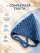 Căciulița cu șireturi tricotată Pampy Blue 3-6 luni (40-42 cm) ID999MARKET_6124937 foto 8