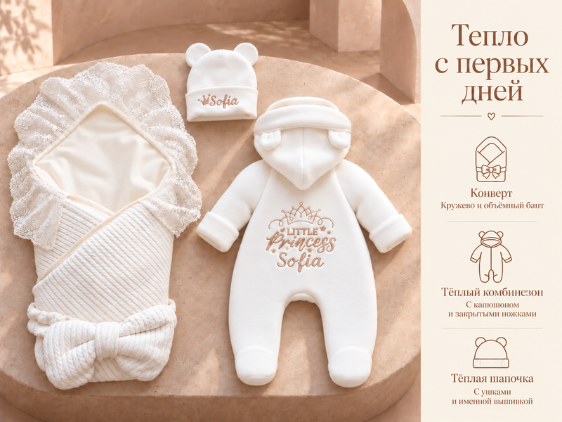 Set personalizat Pampy pentru externarea nou-născutului &ndash; 7 piese 56-62 cm (1-3luni) 04065146 foto