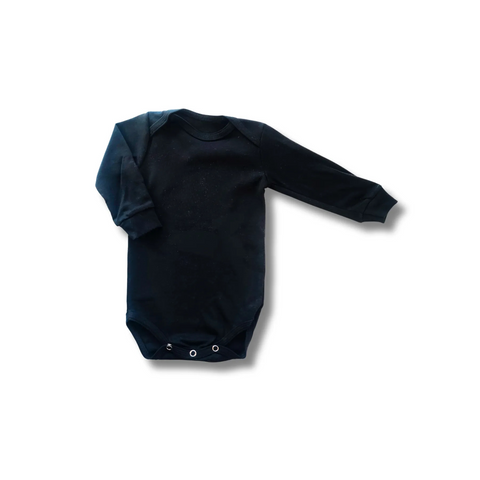 Боди с длинным рукавом (горловина конверт) Pampy Black (1-3 месяцев) ID999MARKET_7953795 фото