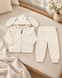 Costum Velur şi cu Urechiuşe de Iepuraş Ivory 56-62 (1-3 luni ) 60604333 foto 2