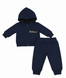 Set de haine Pampy pentru copii &ndash; bluză cu fermoar și pantaloni 50-56 cm (0-1 luni)albastru &icirc;nchis 05126693 foto
