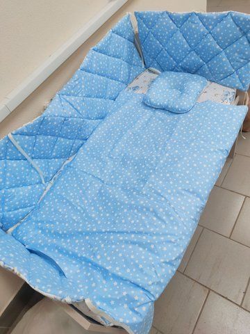 Бортики в кроватку Pampy голубой 6817605 фото