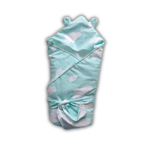 Конвертик с уголком 80*80 см Mint Clouds ID999MARKET_6623020 фото