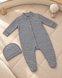 Слип+шапочка Pampy (1-3 мес) Grey ID999MARKET_6766782 фото 2
