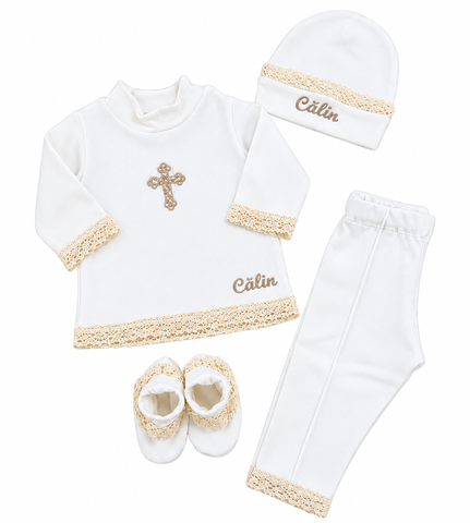 Set pentru botez Calin 50-56 cm 0-1 luni ID999MARKET_6141993 foto