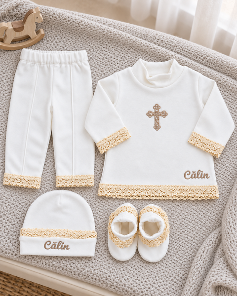 Set pentru botez Calin 68-74 cm 6-9 luni ID999MARKET_6141993 foto