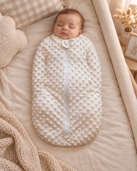 Pelincă cocon căptușită Pampy cu fermoar 50-56 cm (0-1 luni)  17648402 foto