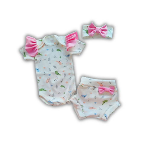 Set p/u vara cu chilotei pentru scutec (0-1 luni) Birds ID999MARKET_6710015 foto