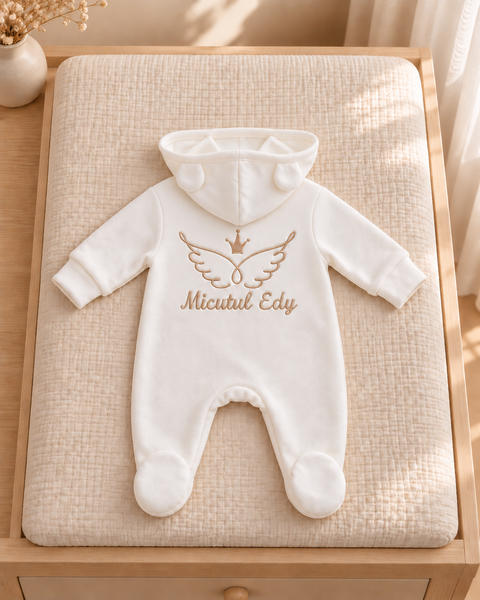 Setul pentru externarea Ivory Personalizat 56-62 cm (1-3 luni) ID999MARKET_6646242 foto