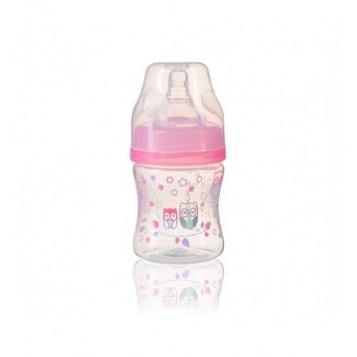 Антиколиковая бутылка розовая с широким горлышком BabyOno 120 ml ID999MARKET_6398486 фото