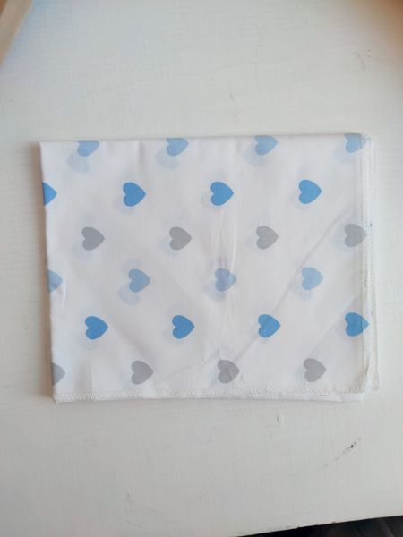 Pelincuța din bumbac Pampy 100*80 cm Blue hearts ID999MARKET_6856267 foto