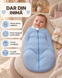 Pelincă cocon căptușită Pampy cu fermoar 50-56 cm (0-1 luni)albastru  17648404 foto 4