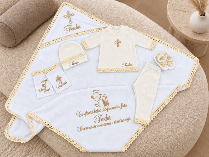 Set pentru botez Pampy &laquo;Teodor&raquo; 50-56 cm (0-1 luni) 55806021 foto
