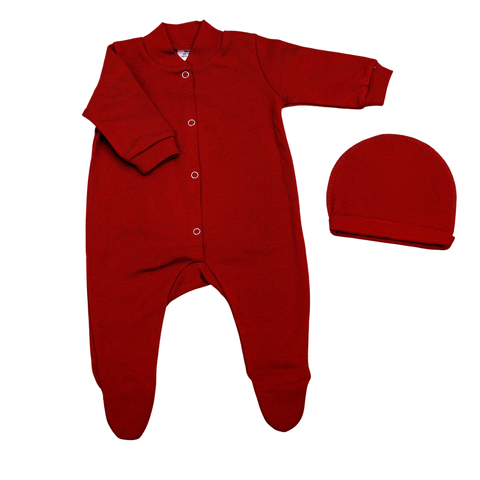 Slip + caciulita Pampy (0-1 luni) Red ID999MARKET_6766782 foto