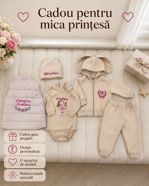 Set personalizat de haine Pampy pentru copii &ndash; 5 piese 50-56 cm (0-1 luni) 06036105 foto