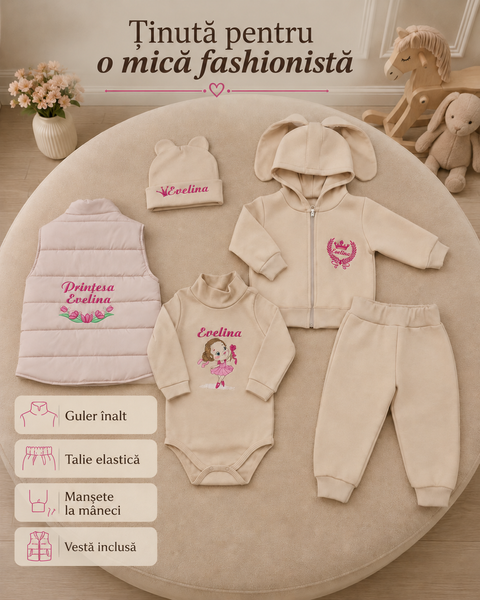 Set personalizat de haine Pampy pentru copii &ndash; 5 piese 50-56 cm (0-1 luni) 06036105 foto