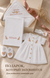 Set pentru botez Pampy pentru fetiță cu broderie personalizată 50-56 cm (0-1 luni) 44990989 foto 8