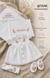 Set pentru botez Pampy pentru fetiță cu broderie personalizată 50-56 cm (0-1 luni) 44990989 foto 9