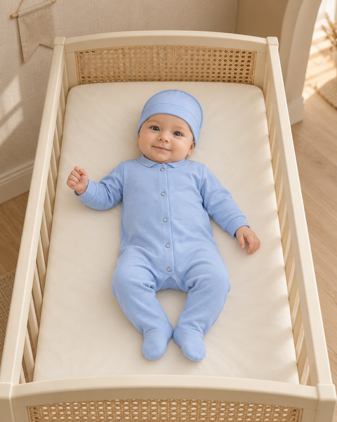 Слип+шапочка Pampy (3-6 мес) Blue ID999MARKET_6766782 фото