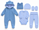Комплект (Комбинезон+ боди+ шапочка+ ползунки) Pampy (0-1 мес.) Blue ID999MARKET_6330205 фото