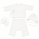 Set din muslin Pampy cu camasa (0-1 luni) Alb ID999MARKET_6846771 foto