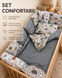 Комплект постельного белья в кроватку Pampy grey ID999MARKET_6837755 фото 4