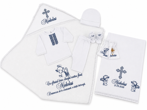 Set pentru botez Pampy Nikolas 50-56 cm (0-1 luni) 10896235 foto