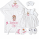 Set pentru botez Pampy pentru fetiță 50-56 cm (0-1 luni) 52017062 foto 1