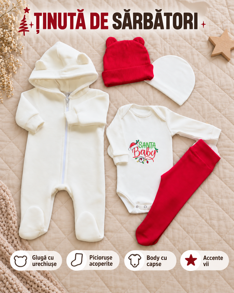 Set pentru bebeluş  "Santa Baby" 56-62 cm (0-1 luni) ID999MARKET_6052842 foto