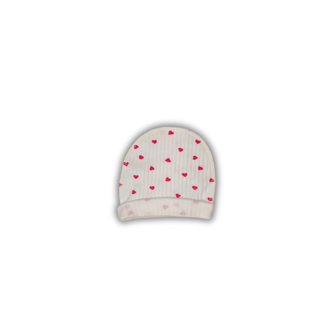 Căciuliță subțire din Tricot Rib Pampy Red Hearts 0-3 luni 91466236 foto