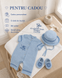 Set pentru botez Pampy &ndash; prosop din mahra + salopetă, pălărioară și botoșei 50-56 cm (0-1 luni) 92203281 foto 6
