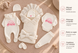 Set pentru externare Pampy Little Princess White (Roz) 56-62 cm (1-3 luni) ID999MARKET_6733657 foto 6