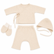 Set din muslin Pampy cu camasa (0-1 luni) Bej ID999MARKET_6846771 foto