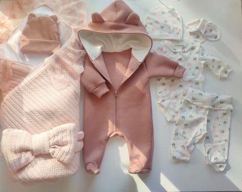 Комплект на выписку розовый PAMPY Little Princess ID999MARKET_6749612 фото