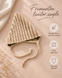 Вязанная шапочка на заязочках Pampy Bej 3-6 месяцев (40-42 см) ID999MARKET_6124937 фото 8