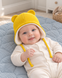 Caciulita cu strat dublu Kashkosre, Flis 0-3 luni, Yellow ID999MARKET_6016640 foto 3